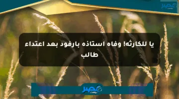 يا للكارثة! وفاة أستاذة بأرفود بعد اعتداء طالب